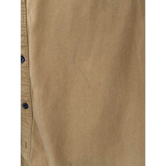 THE TERRITORY AHEAD Mens Jean Shirt XL Cotton Button Up Mustard Grandpacore READ - Picture 12 of 13